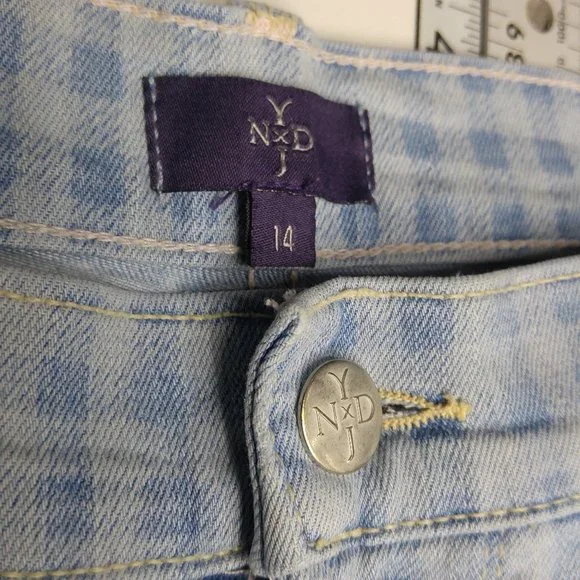 NYDJ Not Your Daughters Karen Crop Capri Jeans Women's 14 Stretch High Rise A170 - Picture 3 of 7